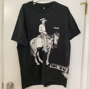 Sherry's Graphic Print Arizona Black Cotton T-Shirt